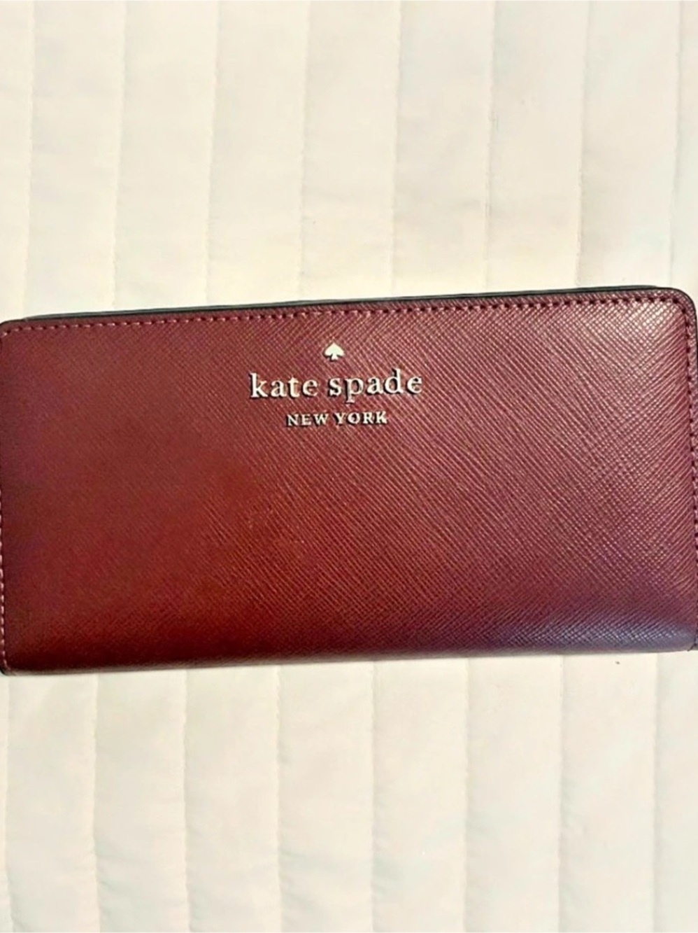 Kate Spade Red Zip-Around Wallet Like New